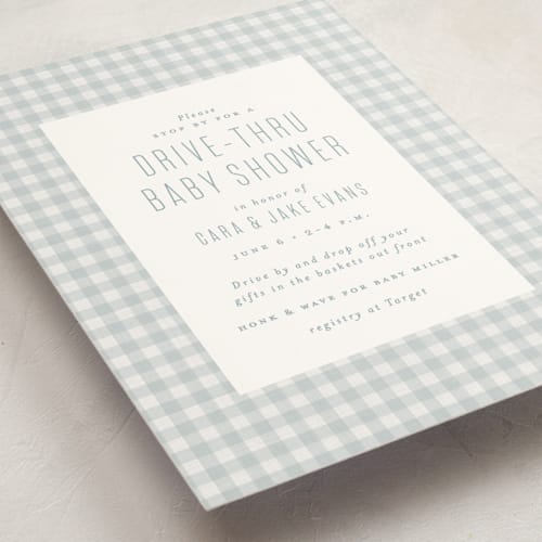 This is a sky baby shower invitations with standard by Lea Delaveris called charming printing on signature in standard
