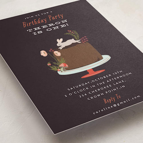 This is a grape juice kids birthday invitations with standard by Nazia Hyder called autumn celebration printing on signature in standard