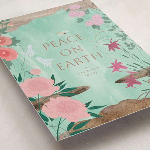 This is a moss met with foil pressed by Eve Schultz called four seasons printing on signature in standard
