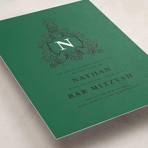 This is a football bar mitzvah bat mitzvah invitations with standard by mo kelley called nyc printing on signature in standard
