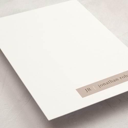 This is a cafe personalized stationery thank you cards with standard by Stacy Maalouf called minimalist tag printing on signature in 5x7