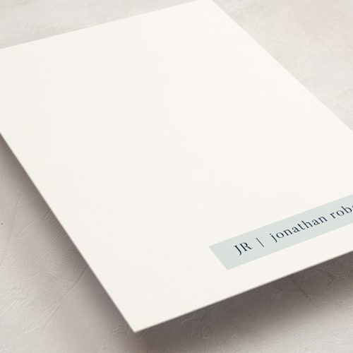 This is a sky personalized stationery thank you cards with standard by Stacy Maalouf called minimalist tag printing on signature in 5x7