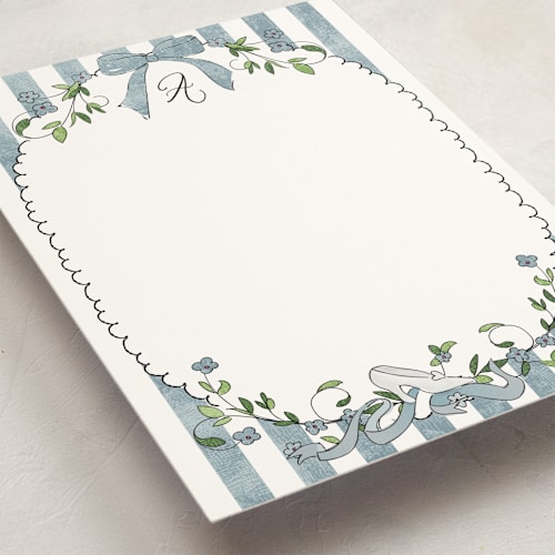 This is a provincial personalized stationery thank you cards with standard by Kamala Nahas called disney princess cinderella dress up printing on signature in 5x7