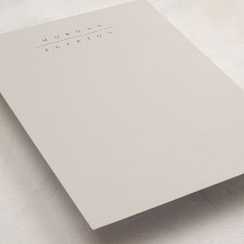 This is a dune personalized stationery thank you cards with standard by Sara Hicks Malone called the edit printing on signature in 5x7