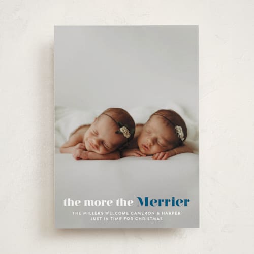 This is a night sky babys first christmas with standard by Liz Conley called a merry addition printing on recycled smooth signature in standard