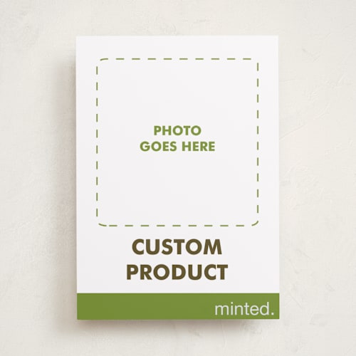 This is a charcoal babys first christmas with standard by Minted called portrait custom printing on recycled smooth signature in standard