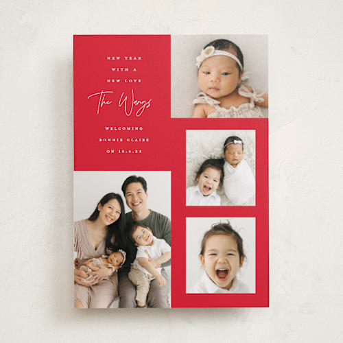 This is a ruby babys first christmas with standard by Lauren Chism called our little printing on recycled smooth signature in standard