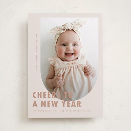 This is a truffle babys first christmas with standard by Deynaaz Daraei called viola printing on recycled smooth signature in standard