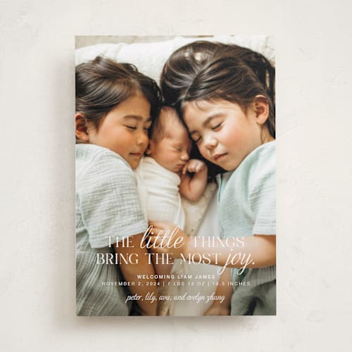 This is a frost babys first christmas with standard by Karen Glenn called little things printing on recycled smooth signature in standard