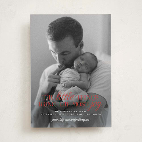 This is a berry babys first christmas with standard by Karen Glenn called little things printing on recycled smooth signature in standard