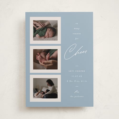 This is a frost babys first christmas with standard by Ashley Iwafuchi called so many reasons printing on recycled smooth signature in standard