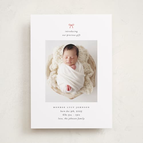 This is a candy cane babys first christmas with standard by Carolyn Nicks called our precious gift printing on recycled smooth signature in standard