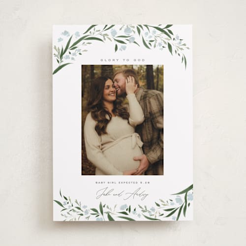 This is a winter babys first christmas with standard by Erin L. Wilson called aurelia printing on recycled smooth signature in standard