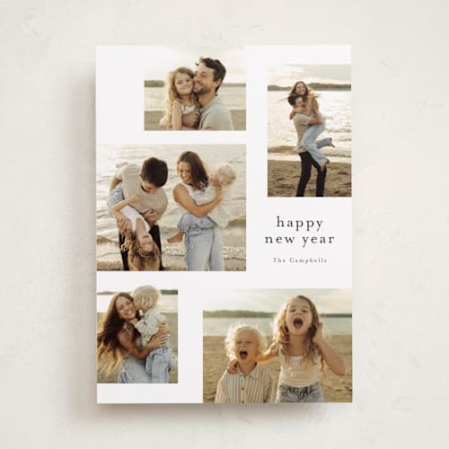 This is a cotton photo christmas cards with standard by Stacey Meacham called minimalist type printing on recycled smooth signature in standard