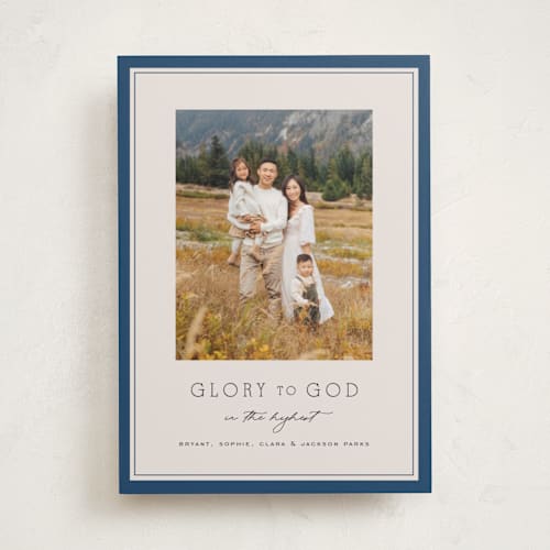 This is a juniper photo christmas cards with standard by Amy Kross called oxford printing on recycled smooth signature in standard