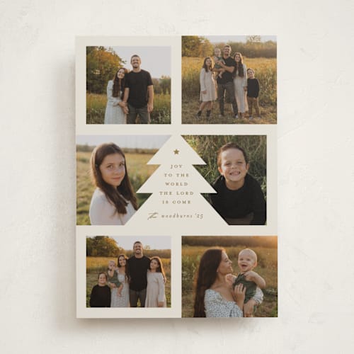 This is a eggnog photo christmas cards with standard by Erica Krystek called bountiful joy printing on recycled smooth signature in standard