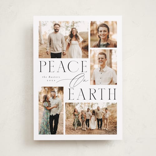 This is a starlight photo christmas cards with standard by Everett Paper Goods called compose printing on recycled smooth signature in standard