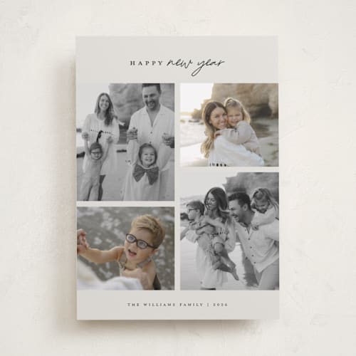 This is a ink photo christmas cards with standard by Wildfield Paper Co called happy holiday printing on recycled smooth signature in standard