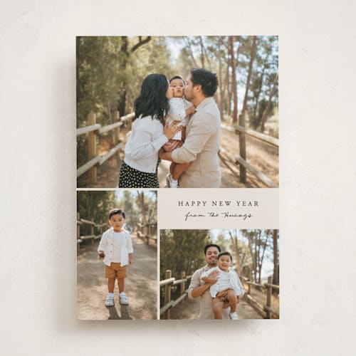 This is a cookie dough photo christmas cards with standard by Brianne Larsen called modern simple printing on recycled smooth signature in standard