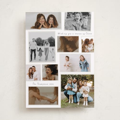 This is a winter photo christmas cards with standard by Ashlee Townsend called season of memories printing on recycled smooth signature in standard