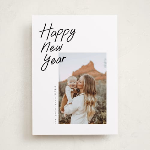 This is a snow photo christmas cards with standard by Adelyn T. called marker ink printing on recycled smooth signature in standard