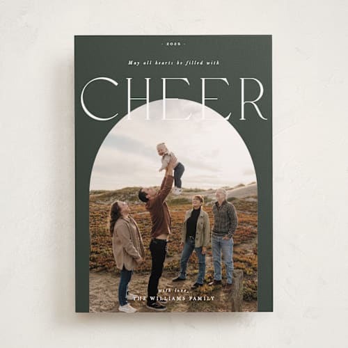 This is a fir photo christmas cards with standard by Blustery August called hope printing on recycled smooth signature in standard