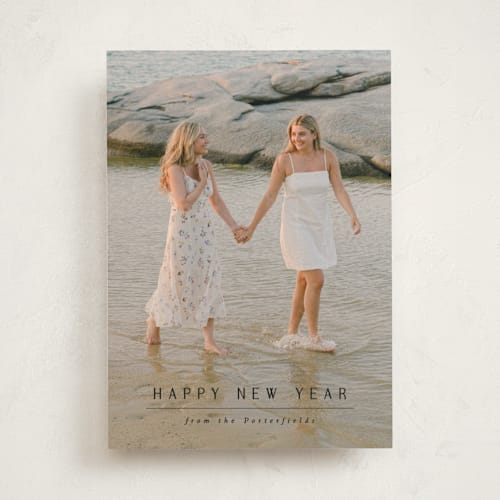This is a noir photo christmas cards with standard by Sara Hicks Malone called sentimental printing on recycled smooth signature in standard