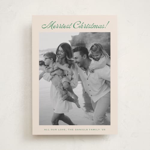 This is a lime photo christmas cards with standard by Carolyn MacLaren called having fun printing on recycled smooth signature in standard