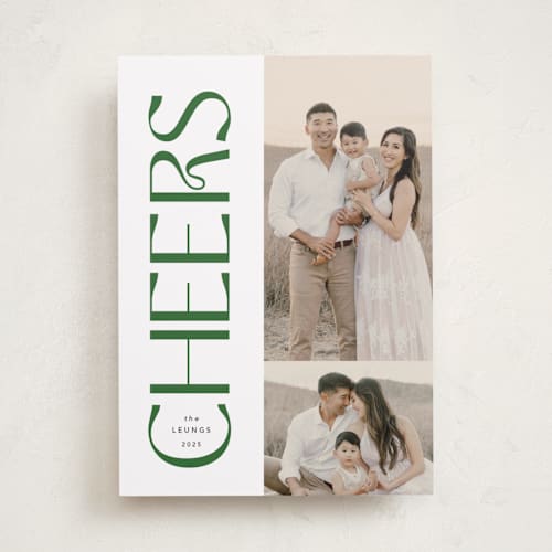 This is a rosemary photo christmas cards with standard by Kamala Nahas called bold joyful printing on recycled smooth signature in standard