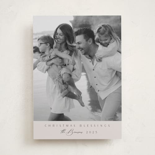 This is a smoke photo christmas cards with standard by Nicole Walsh called minimal edge printing on recycled smooth signature in standard