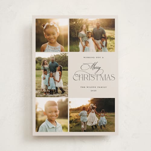 This is a eggnog photo christmas cards with standard by Benita Crandall called yuletide printing on recycled smooth signature in standard