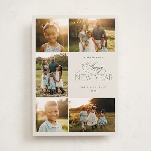 This is a fir photo christmas cards with standard by Benita Crandall called yuletide printing on recycled smooth signature in standard