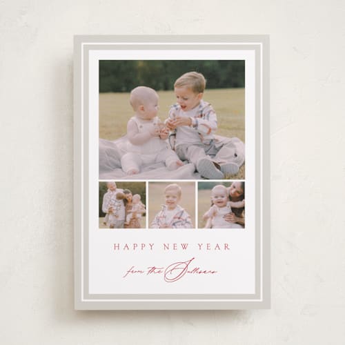 This is a snow photo christmas cards with standard by Amy Kross called tailored printing on recycled smooth signature in standard