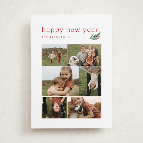 This is a snow photo christmas cards with standard by Amy Kross called everyday joys printing on recycled smooth signature in standard
