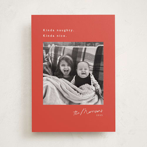 This is a berry photo christmas cards with standard by Hudson meet Rose called kinda printing on recycled smooth signature in standard