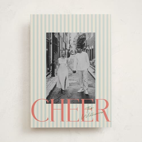 This is a wintermint photo christmas cards with standard by Vera Lim called pace printing on recycled smooth signature in standard