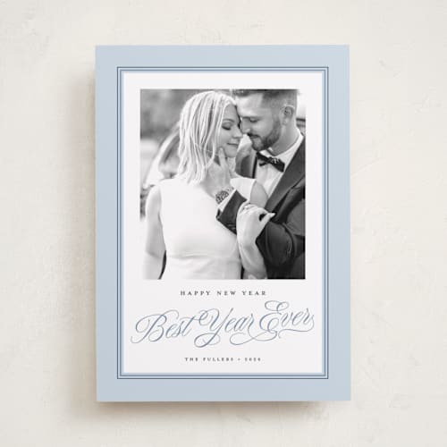 This is a frost photo christmas cards with standard by Alston Foster called christmas glory printing on recycled smooth signature in standard