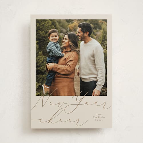 This is a eggnog photo christmas cards with standard by Rebecca Durflinger called god is so good printing on recycled smooth signature in standard