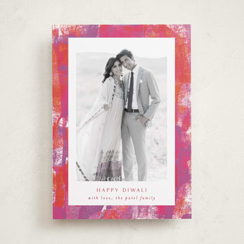 This is a poppy diwali cards with standard by AK Graphics called bright diwali printing on recycled smooth signature in standard