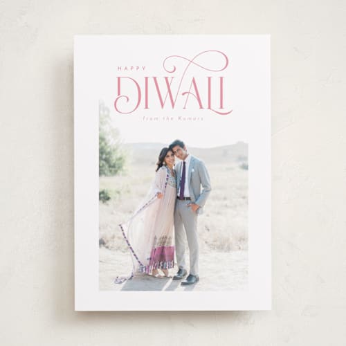 This is a candy diwali cards with standard by Orasie called charming diwali printing on recycled smooth signature in standard