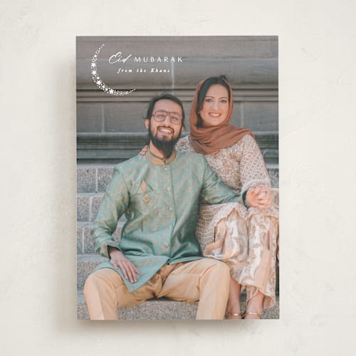 This is a lily eid cards with standard by Creo Study called glimmering eid printing on recycled smooth signature in standard