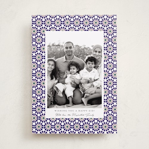 This is a dusk eid cards with standard by Inkblot Design called infinity printing on recycled smooth signature in standard