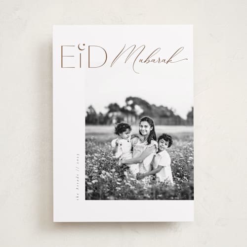 This is a stars eid cards with standard by Orasie called eid elegancy printing on recycled smooth signature in standard