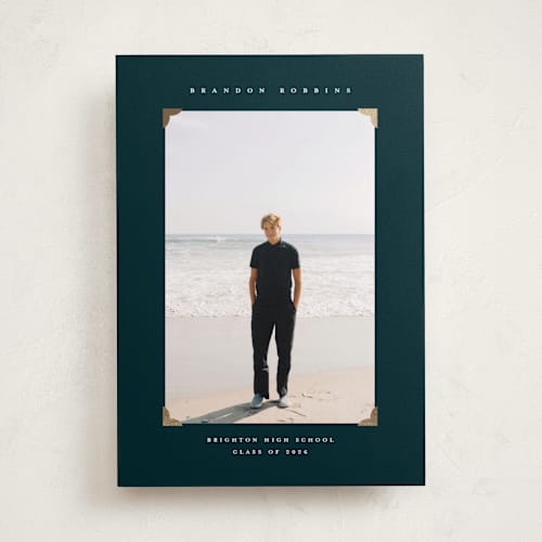 This is a midnight graduation announcements with foil pressed by Adelyn T. called midnight printing on recycled smooth signature in standard