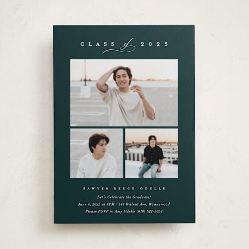 This is a big sur graduation invitations with standard by Carolyn MacLaren called multi classic printing on recycled smooth signature in standard