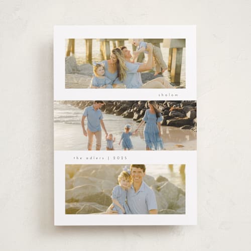 This is a cloud hanukkah cards with standard by Orasie called hanukkah collage printing on recycled smooth signature in standard