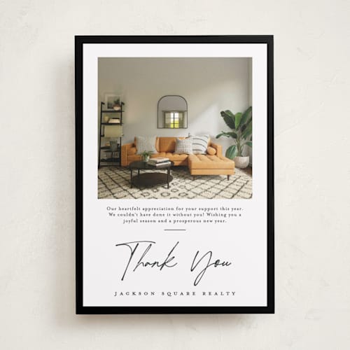 This is a ink business holiday cards with standard by Creo Study called mod appreciation printing on recycled smooth signature in standard
