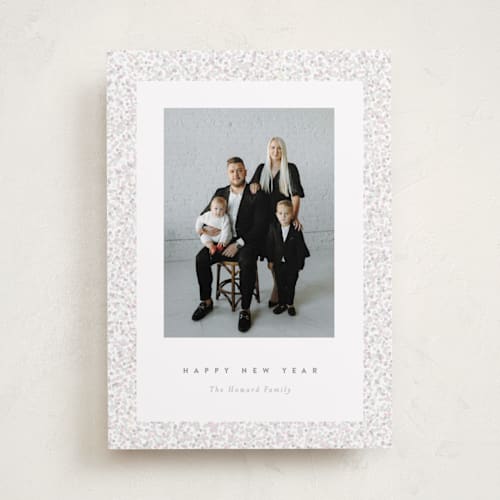 This is a dawn gloss press holiday cards with gloss press by Pixel and Hank called all that glitters printing on recycled smooth signature in standard
