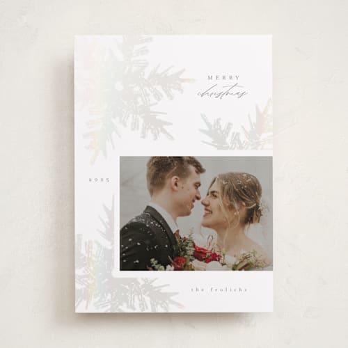 This is a snowball gloss press holiday cards with gloss press by Angela Garrick called falling snow printing on recycled smooth signature in standard