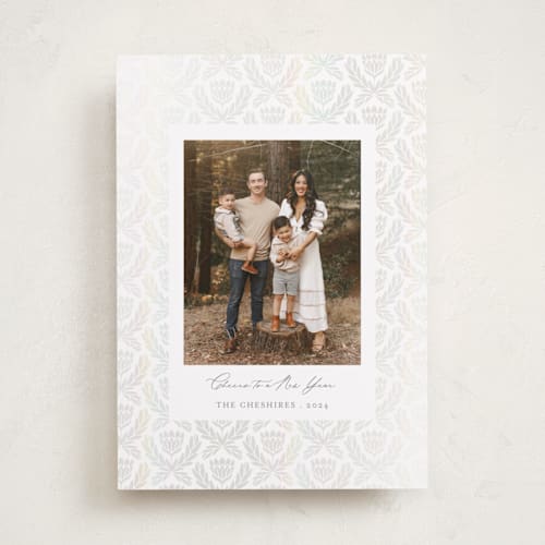 This is a snow gloss press holiday cards with gloss press by Jen Owens called royale printing on recycled smooth signature in standard